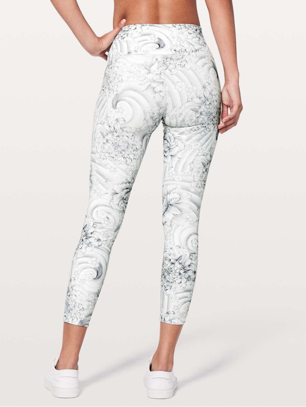 095. Lululemon Wunder Under Hi-Rise 7/8 Tight *25" Twine White size 4 EUC - Picture 2 of 14